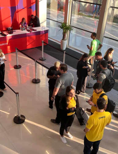 Credenciamento em evento