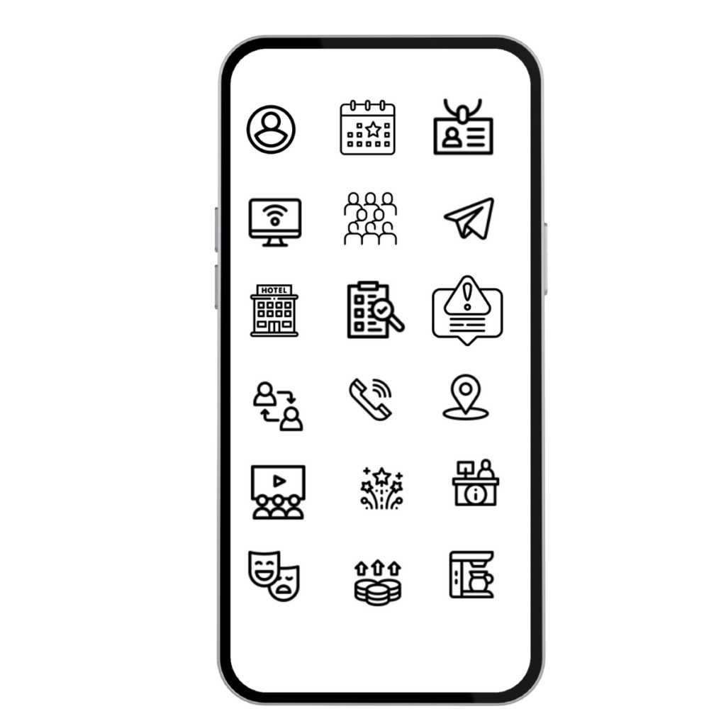 Interface do WEBAPPI com ícones